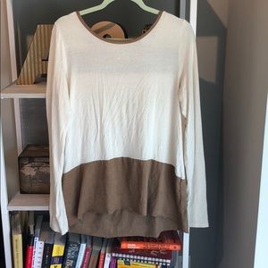 Suede Drop Back Tunic